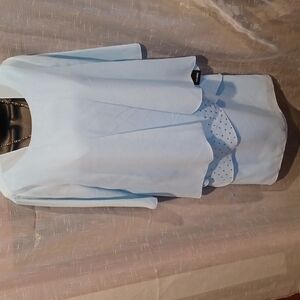 NWT IZILADY Mother of the Bride Dress 6, baby blue, two pc, beautiful